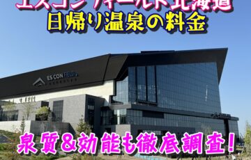 エスコンフィールド北海道の日帰り温泉の料金と泉質&効能も徹底調査！