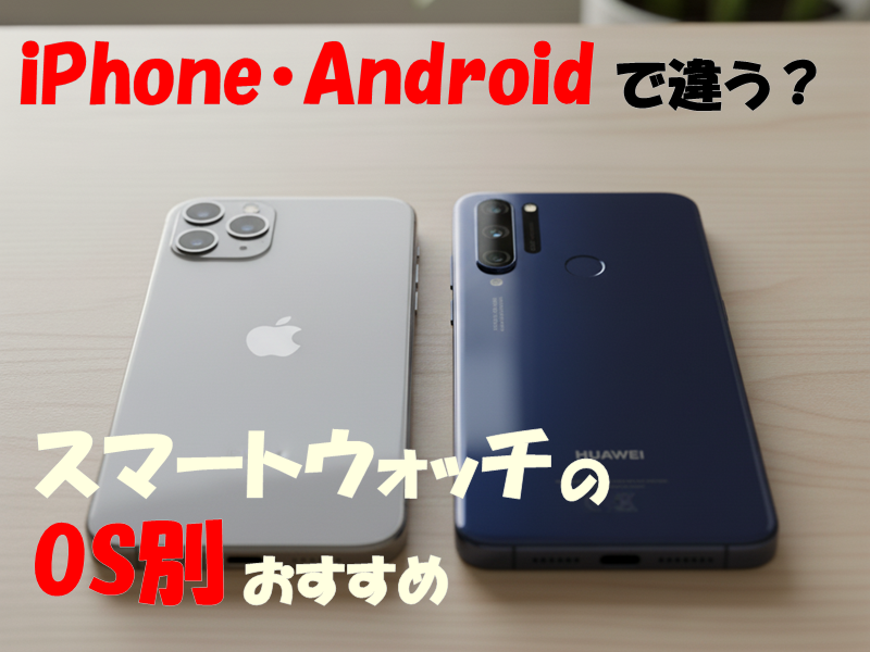 iPhone・Androidで違う?スマートウォッチのOS別おすすめ